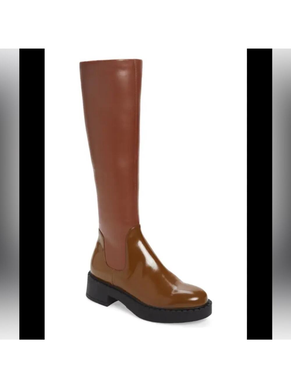 NWOT Jeffrey Campbell Lennard Brown Tall Boots – 8.5